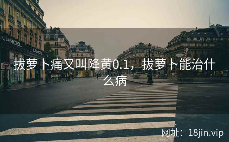 拔萝卜痛又叫降黄0.1，拔萝卜能治什么病