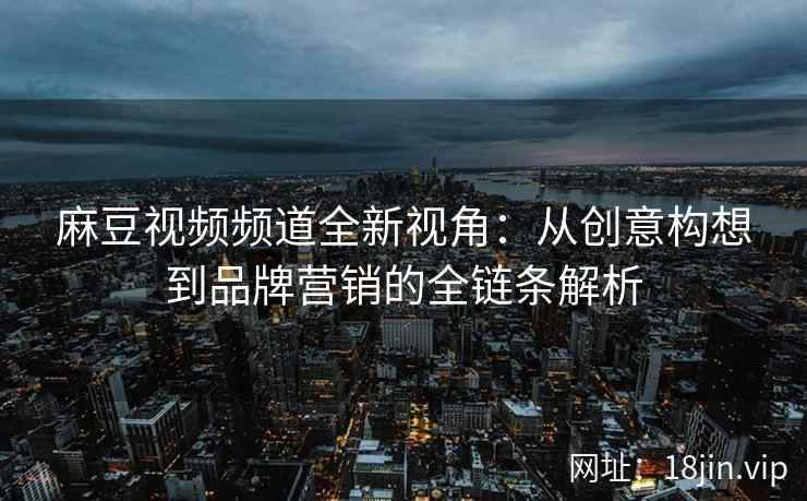 麻豆视频频道全新视角：从创意构想到品牌营销的全链条解析