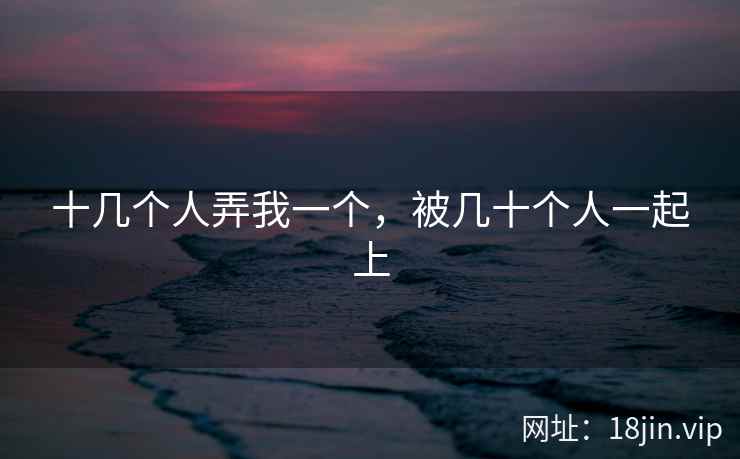 十几个人弄我一个，被几十个人一起上